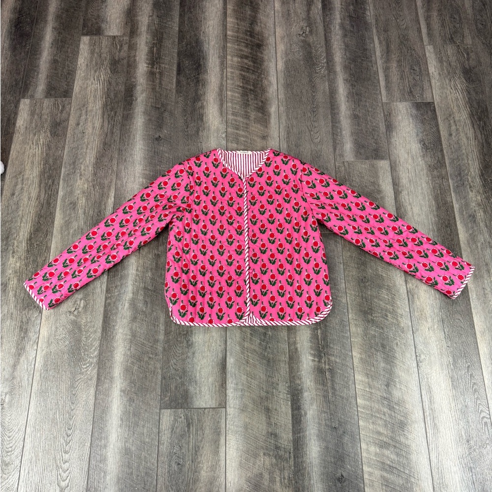 Sunday Up Pink Quilted Jacket
